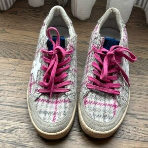 Golden goose plaid sneakers